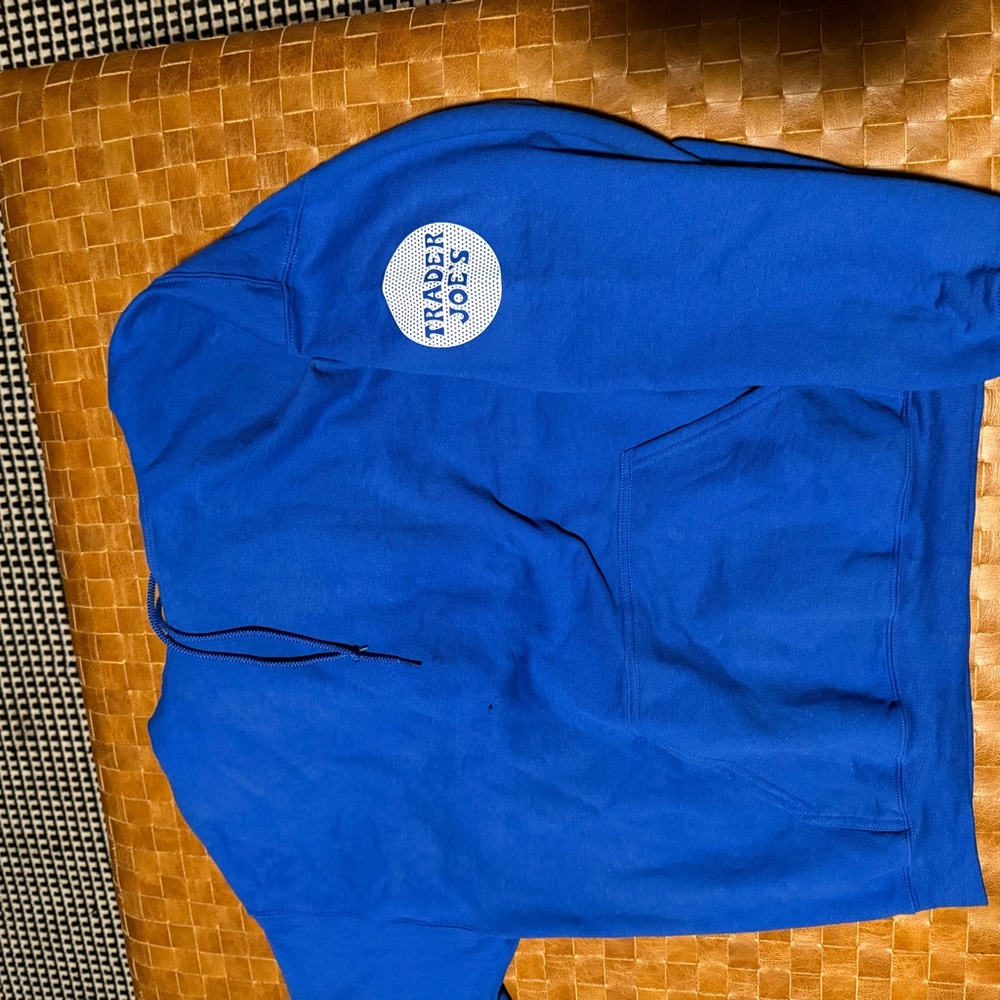Trader Joe's Royal Blue pullover Hoodie